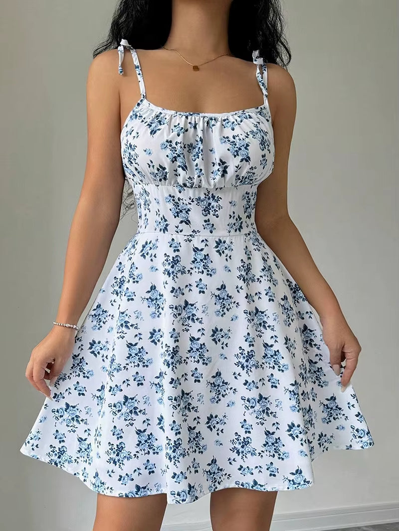 Women'S Summer Floral Spaghetti Strap Beach Short Dress,Womens Dresses,Woman Clothing,Woman Clothes,Sundress,New in Dress 2025