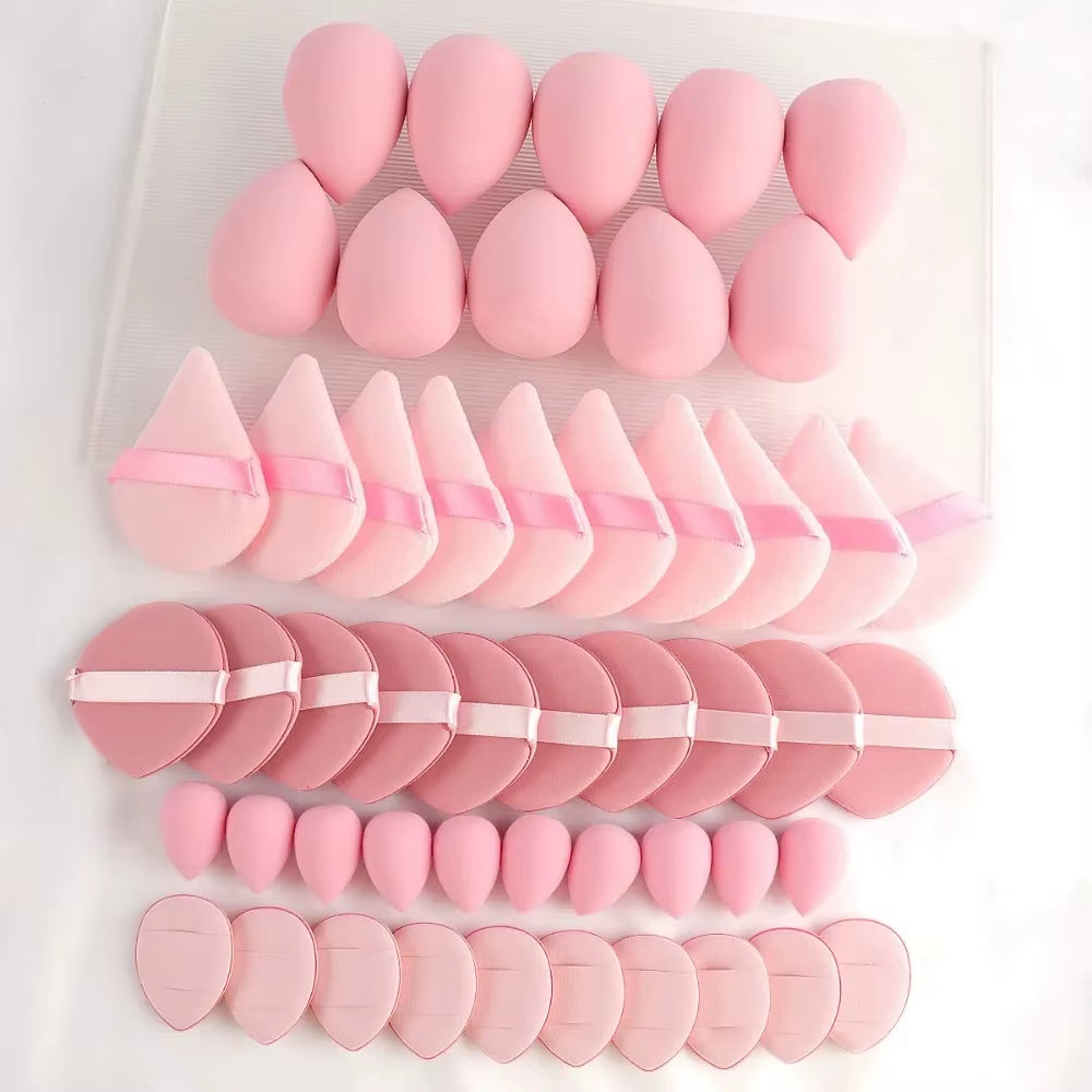 50Pcs Makeup Sponge Powder Puff Beauty Sponge for Make up Concealer Liquid Foundation Face Cosmetic Puff Makeup Tools